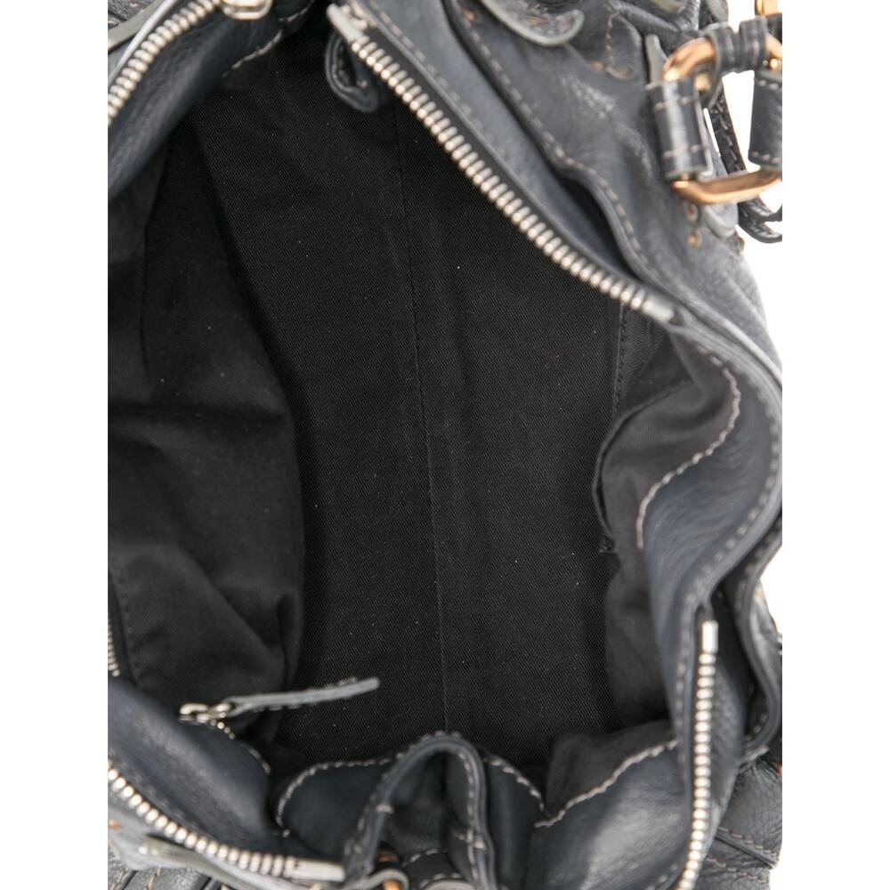 CHLOE Paddington Charcoal Dark Gray Gold Satchel Y2K Bag Shoulder Phoebe Philo - Picture 12 of 12